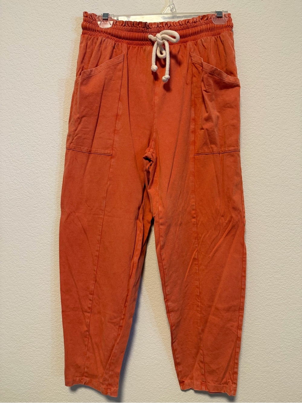 Universal Thread Women's Drawstring Joggers in Rust Orange